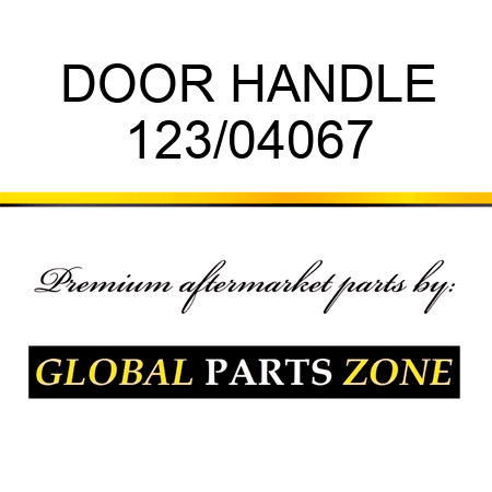DOOR HANDLE 123/04067