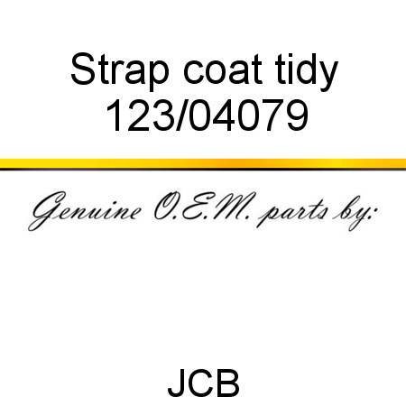 Strap, coat tidy 123/04079