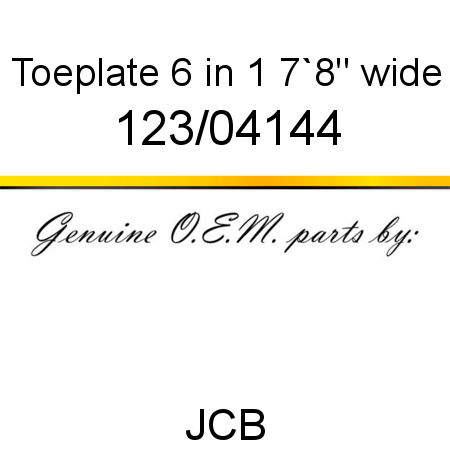 Toeplate, 6 in 1, 7`8