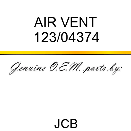 AIR VENT 123/04374