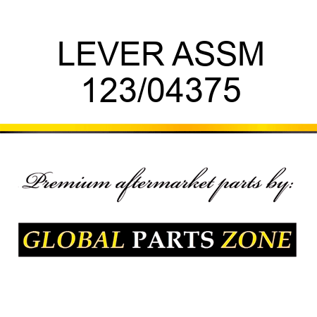 LEVER ASSM 123/04375