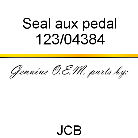 Seal, aux pedal 123/04384