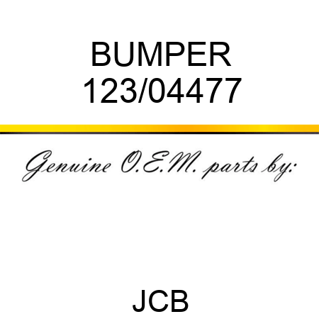 BUMPER 123/04477