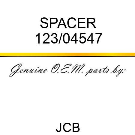 SPACER 123/04547