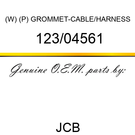(W) (P) GROMMET-CABLE/HARNESS 123/04561