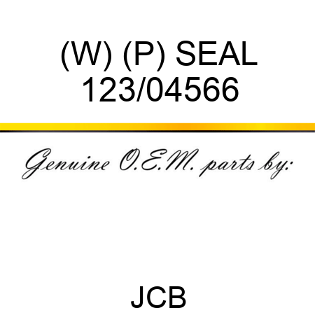 (W) (P) SEAL 123/04566