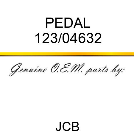 PEDAL 123/04632