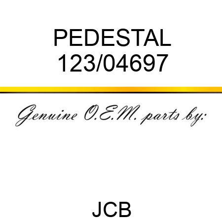 PEDESTAL 123/04697