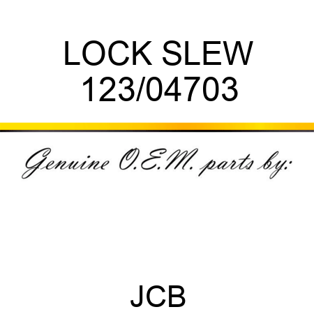 LOCK SLEW 123/04703