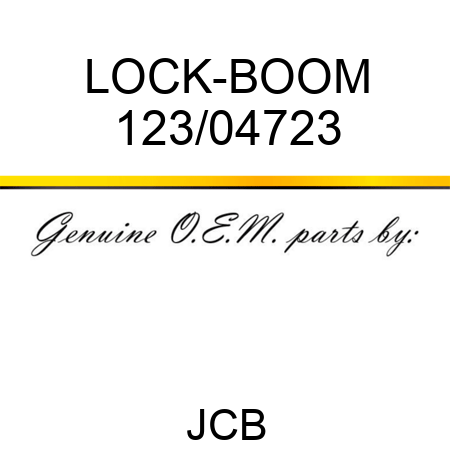 LOCK-BOOM 123/04723