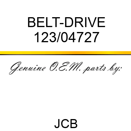 BELT-DRIVE 123/04727
