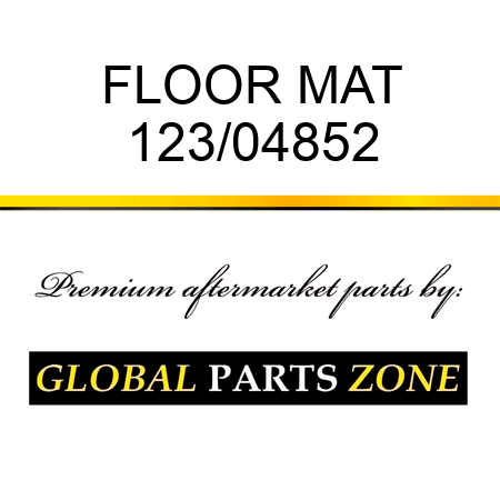 FLOOR MAT 123/04852