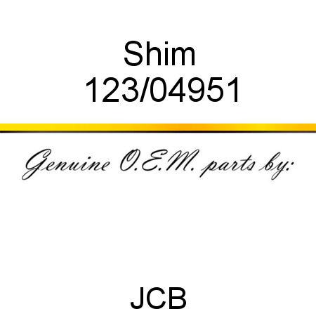 Shim 123/04951