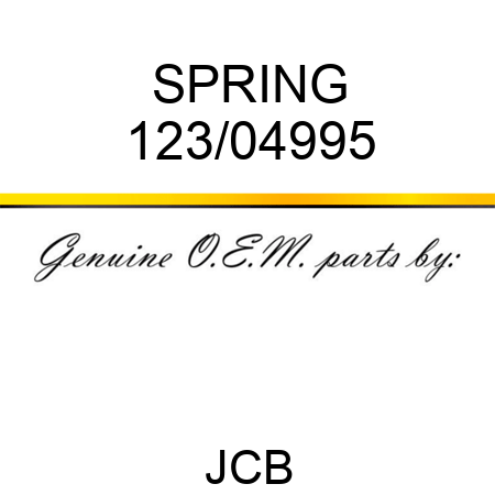 SPRING 123/04995