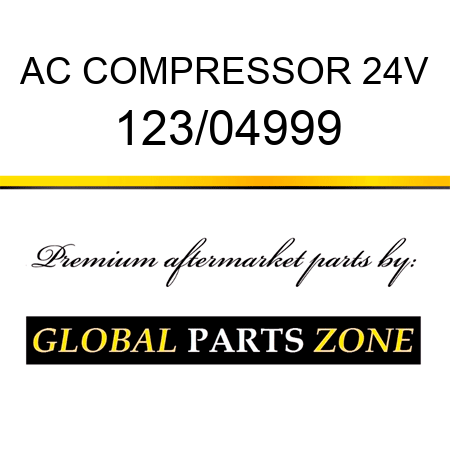 AC COMPRESSOR 24V 123/04999