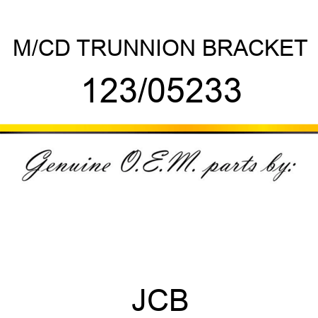 M/CD TRUNNION BRACKET 123/05233