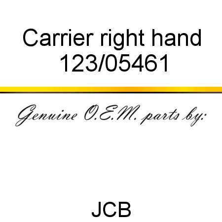 Carrier, right hand 123/05461