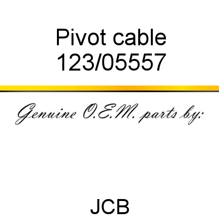 Pivot, cable 123/05557