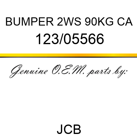 BUMPER 2WS 90KG CA 123/05566