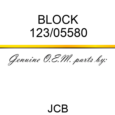 BLOCK 123/05580