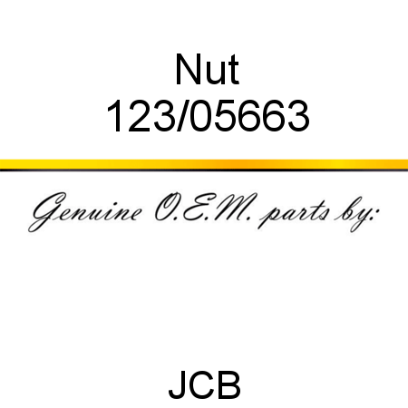 Nut 123/05663