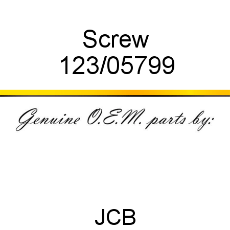 Screw 123/05799