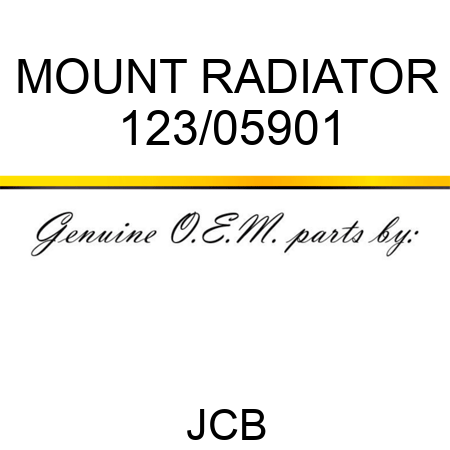 MOUNT RADIATOR 123/05901