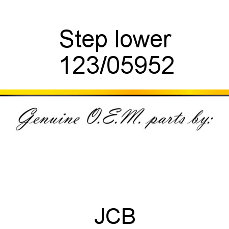 Step, lower 123/05952