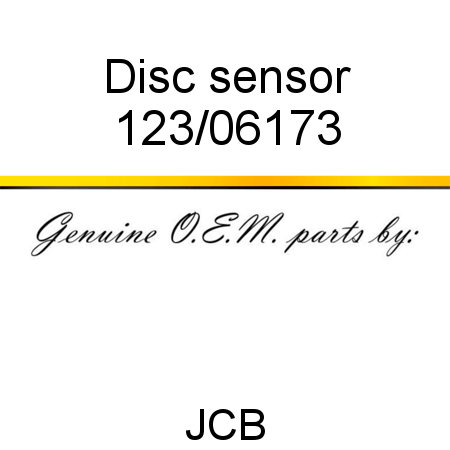 Disc, sensor 123/06173