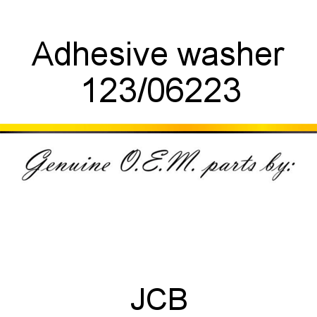 Adhesive, washer 123/06223