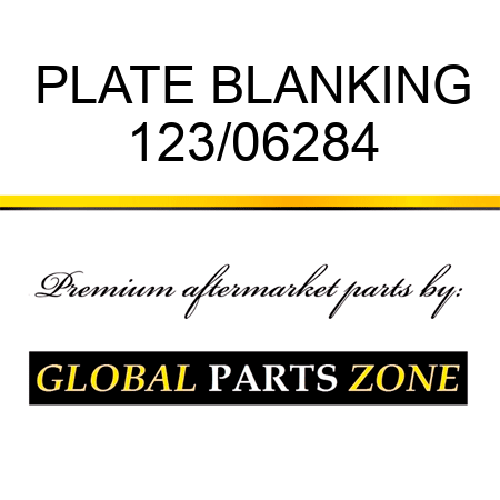 PLATE BLANKING 123/06284