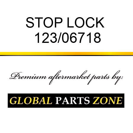STOP LOCK  123/06718