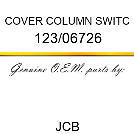 COVER COLUMN SWITC 123/06726