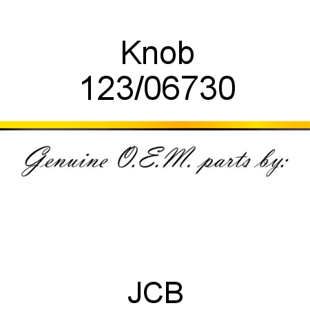 Knob 123/06730