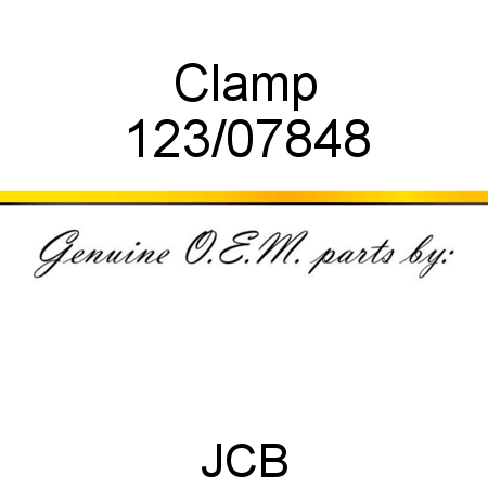 Clamp 123/07848