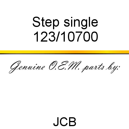 Step, single 123/10700