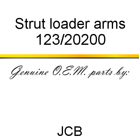 Strut, loader arms 123/20200