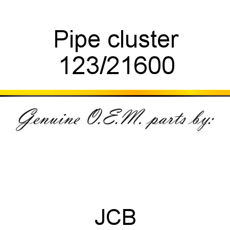 Pipe, cluster 123/21600