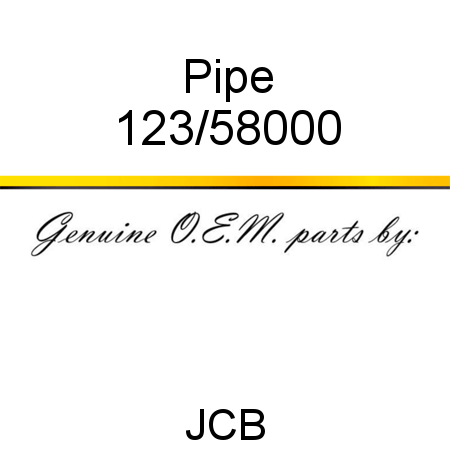 Pipe 123/58000