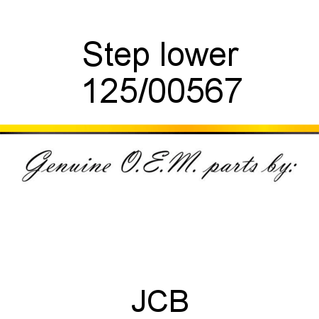 Step, lower 125/00567