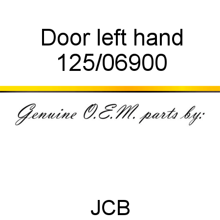 Door, left hand 125/06900