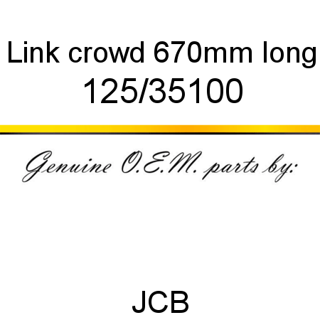 Link, crowd, 670mm long 125/35100