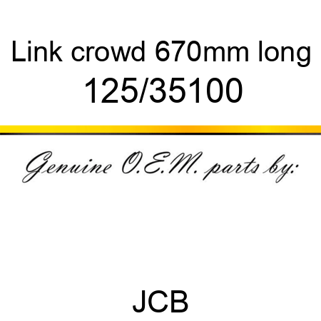 Link, crowd, 670mm long 125/35100