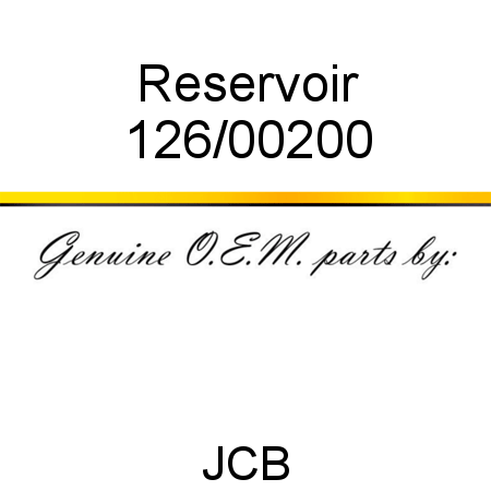 Reservoir 126/00200