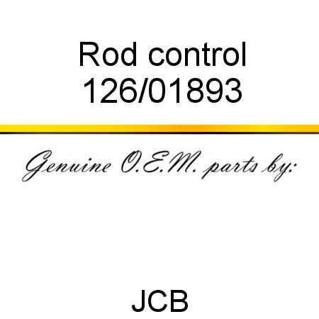 Rod, control 126/01893