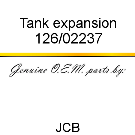 Tank, expansion 126/02237