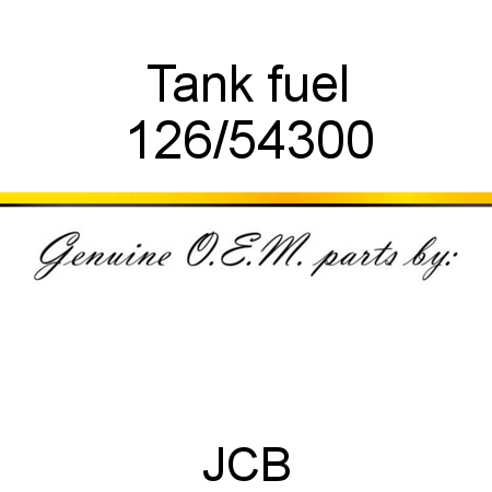 Tank, fuel 126/54300