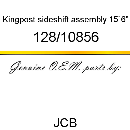 Kingpost, sideshift assembly, 15`6