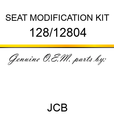 SEAT MODIFICATION KIT 128/12804