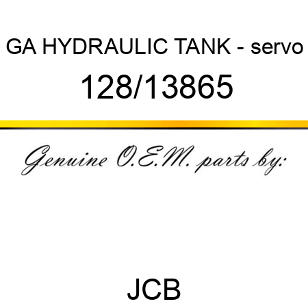 GA HYDRAULIC TANK - servo 128/13865